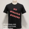 No Miracle Needed Bold Red Varsity Lettering Shirt Balck Shirt
