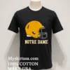 Notre Dame Fighting Irish American Football Helmet Shirt Balck Shirt 1
