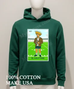 Number 60 El Halftime Loteria Card Style Mexican Footballer Character Shirt