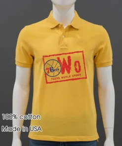 Nwo Philadelphia 76ers World Order Shirt Yellow T Shirt