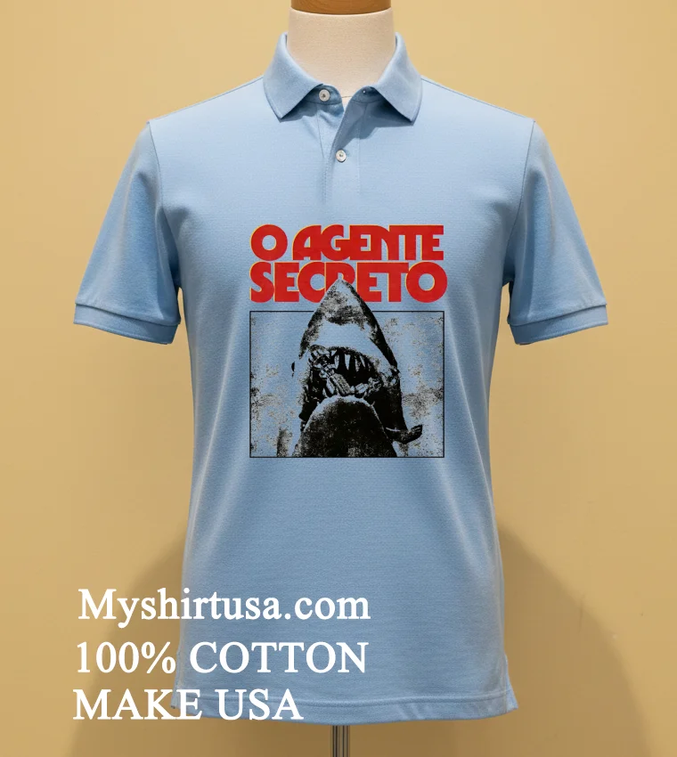 O Agente Secreto Retro Shirt Blue Shirt
