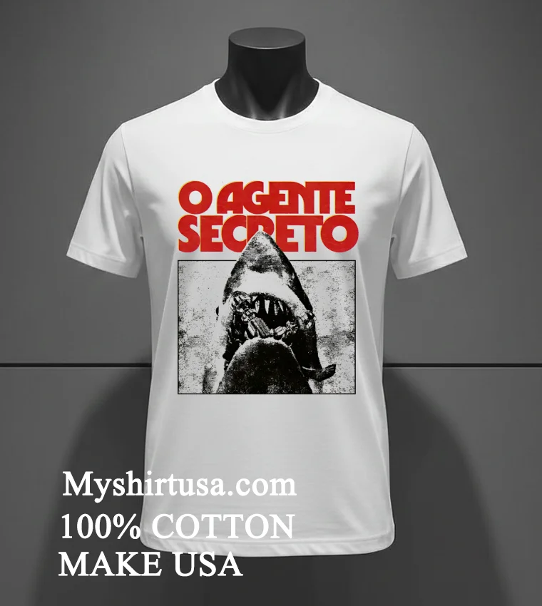 O Agente Secreto Retro Shirt - white-t-shirt O Agente Secreto Retro Shirt White T Shirt 2