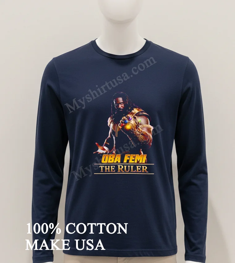 Oba Femi The Ruler Gauntlet Marvel Parody Wrestling funny america t-shirts - hoodie-shirt Oba Femi The Ruler Gauntlet Marvel Parody Wrestling Shirt Hoodie Shirt 1