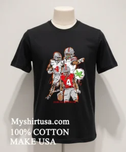 Ohio State Buckeyes Jeremiah Smith Red Artwork Graphic Shirt