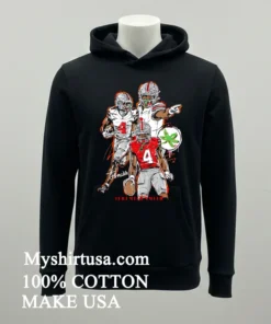 Ohio State Buckeyes Jeremiah Smith Red Artwork Graphic Shirt