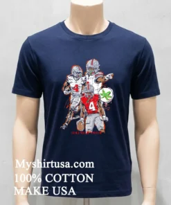 Ohio State Buckeyes Jeremiah Smith Red Artwork Graphic Shirt