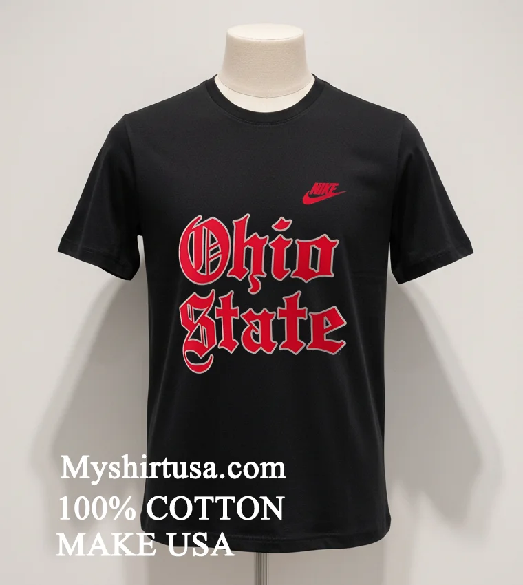 Ohio State Buckeyes Old English Black Shirt - balck-shirt Ohio State Buckeyes Old English Black Shirt Balck Shirt 1