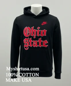 Ohio State Buckeyes Old English Black Shirt