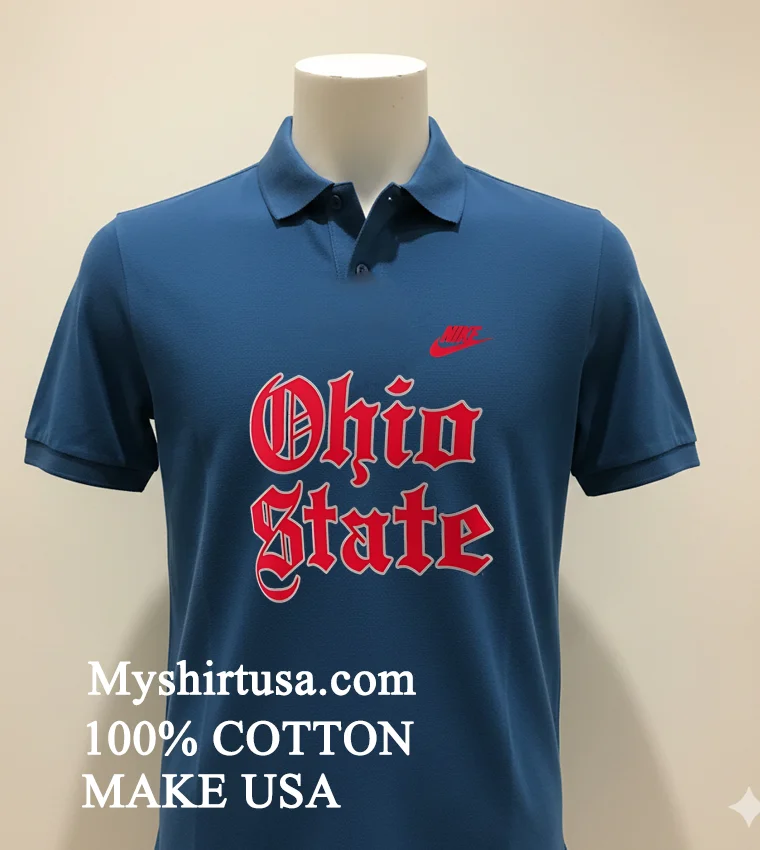 Ohio State Buckeyes Old English Black Shirt - navy-shirt Ohio State Buckeyes Old English Black Shirt Navy Shirt 1