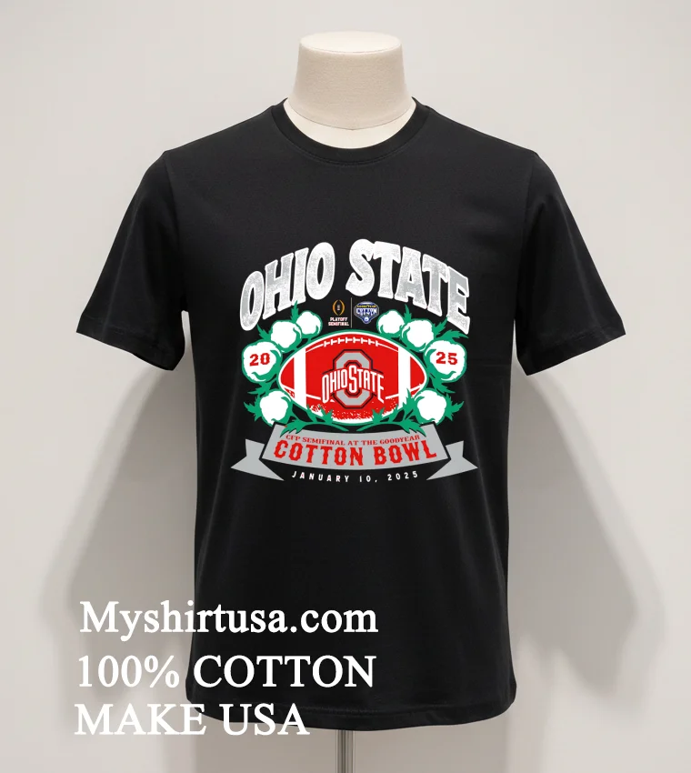 Ohio State Football 2025 Cotton Bowl Shirt - balck-shirt Ohio State Football 2025 Cotton Bowl Shirt Balck Shirt