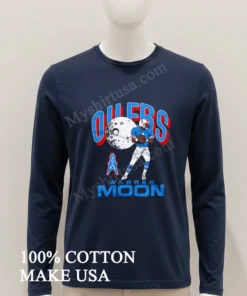 Oilers Warren Moon Moon Oil Derrick Football Player Graphic funny america t-shirts