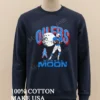 Oilers Warren Moon Moon Oil Derrick Football Player Graphic Shirt Long Sleve Shirt