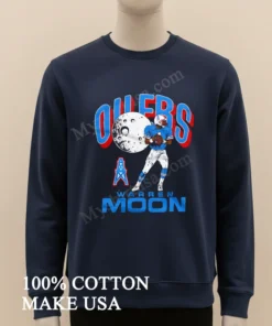 Oilers Warren Moon Moon Oil Derrick Football Player Graphic funny america t-shirts