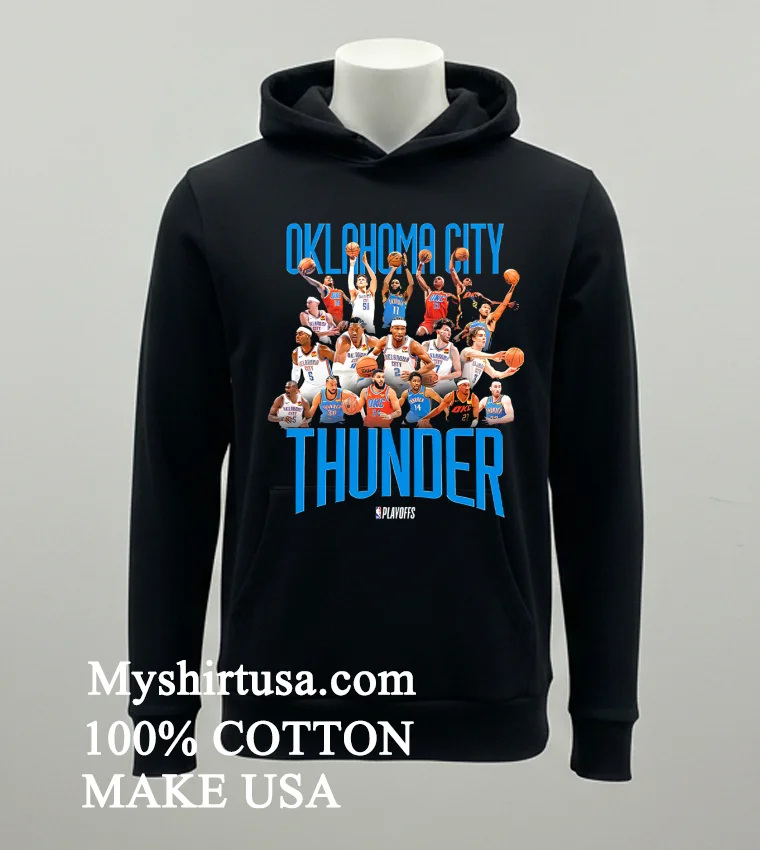 Okc Thunder Graphic Teeam Players Shirt - balck-shirt Okc Thunder Graphic Teeam Players Shirt Balck Shirt