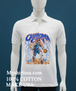 Oklahoma City Thunder Basketball Skeleton Player Lightning Shirt