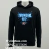 Oklahoma City Thunder Collection Thunder Up Lightning Shirt Balck Shirt