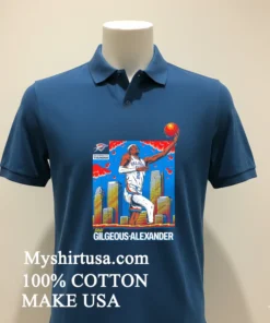 Oklahoma City Thunder Shai Gilgeous Alexander Player Art Shirt