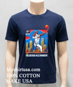 Oklahoma City Thunder Shai Gilgeous Alexander Player Art Shirt