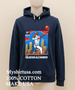 Oklahoma City Thunder Shai Gilgeous Alexander Player Art Shirt