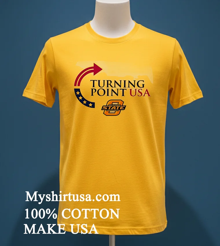 Oklahoma State University Charlie Kirk Turning Point Usa Shirt - yellow-t-shirt Oklahoma State University Charlie Kirk Turning Point Usa Shirt Yellow T Shirt