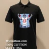 Ole Miss Rebels Number 17 Player Shirt Balck Shirt 2