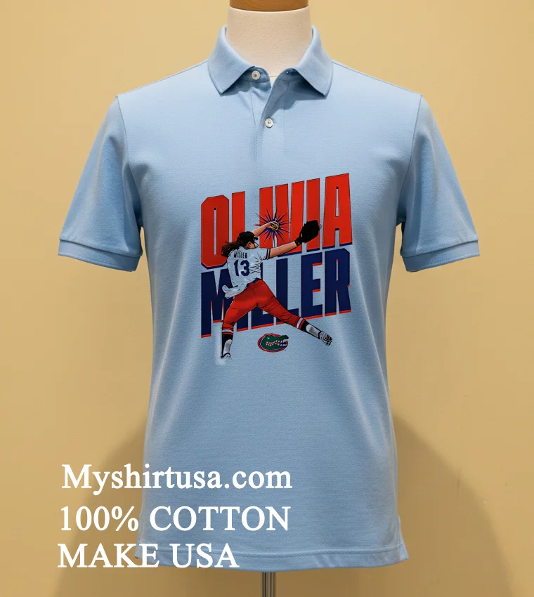Olivia Miller Florida Softball Ncaa Caricature Shirt Blue Shirt