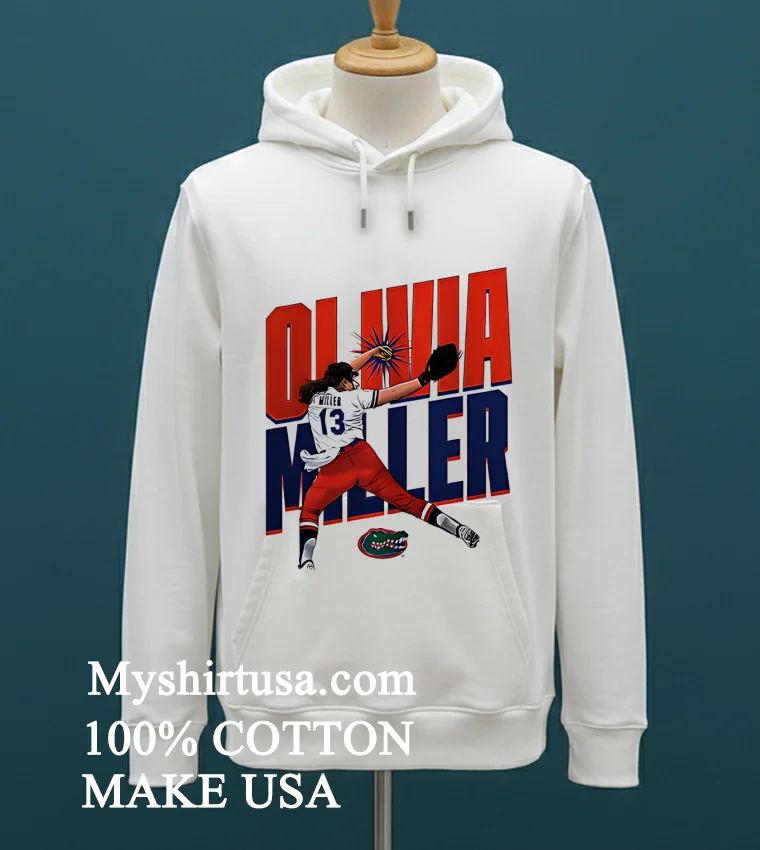 Olivia Miller Florida Softball Ncaa Caricature Shirt White T Shirt 1
