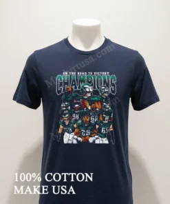 On The Road To Victory Champions Philadelphia Eagles funny america t-shirts