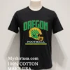 Oregon Football Green And Yellow Helmet Graphic Shirt Balck Shirt