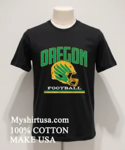Oregon Football Green And Yellow Helmet Graphic funny america t-shirts
