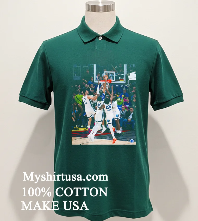 Orlando Magic S Anthony Black Dunks On Four Grizzlies Players Shirt - green-shirt Orlando Magics Anthony Black Dunks On Four Grizzlies Players Shirt Green Shirt