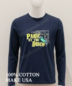Panic At The Disco Frog With Martini Glass funny america t-shirts