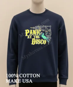 Panic At The Disco Frog With Martini Glass funny america t-shirts