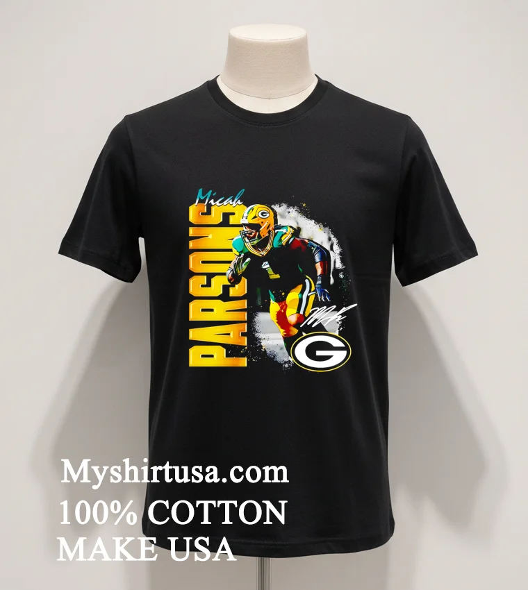 Parsons Momentum Green Bay Packers Big And Tall 1 Classic Shirt Balck Shirt