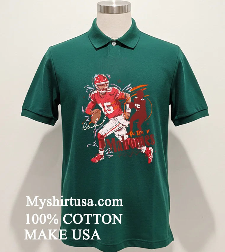 Patrick Mahomes Kansas City Scribble Signature Shirt Green Shirt