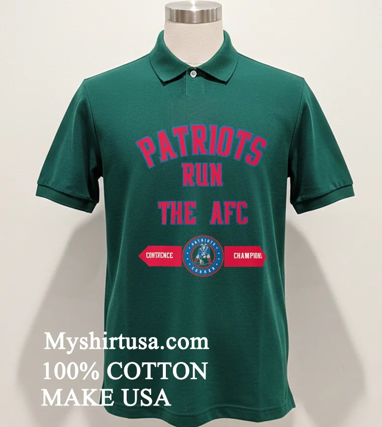 Patriots Run The Afc Conference Champions Shirt Green Shirt