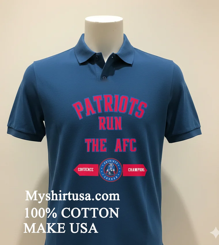 Patriots Run The Afc Conference Champions Shirt - navy-shirt Patriots Run The Afc Conference Champions Shirt Navy Shirt 1