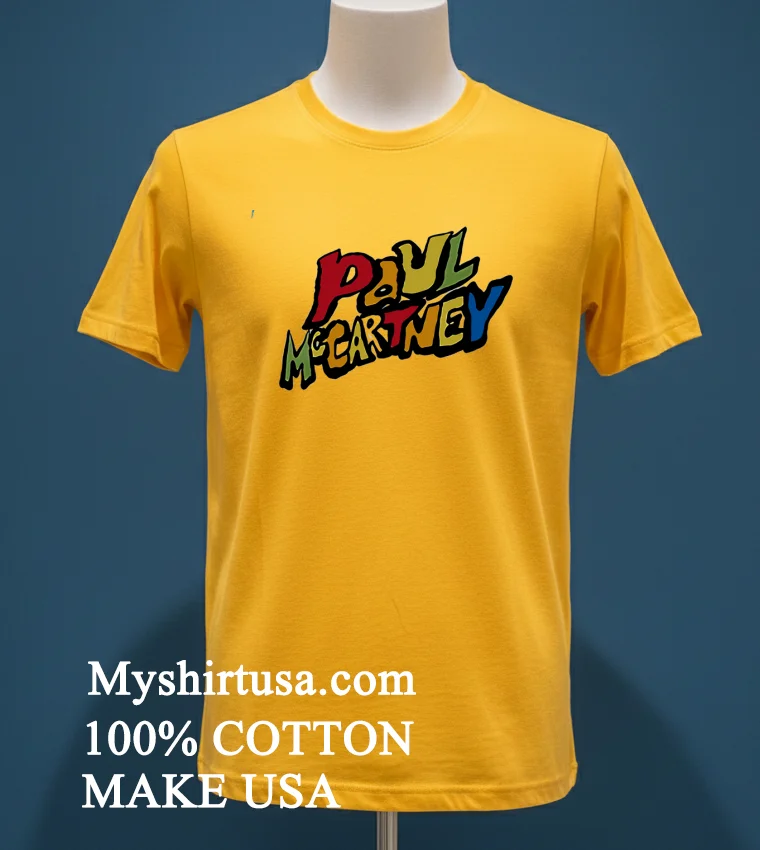 Paul Mccartney Got Back Tour 2025 Pride Shirt - yellow-t-shirt Paul Mccartney Got Back Tour 2025 Pride Shirt Yellow T Shirt