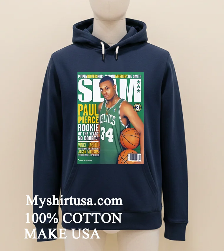 Paul Pierce Celtics Rookie Slam Cover Nba Basketball Shirt - navy-shirt Paul Pierce Celtics Rookie Slam Cover Nba Basketball Shirt Navy Shirt 1