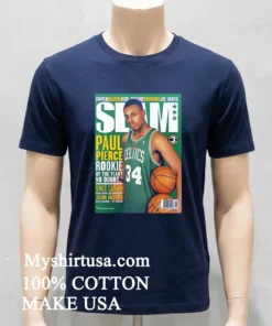 Paul Pierce Celtics Rookie Slam Cover Nba Basketball Shirt