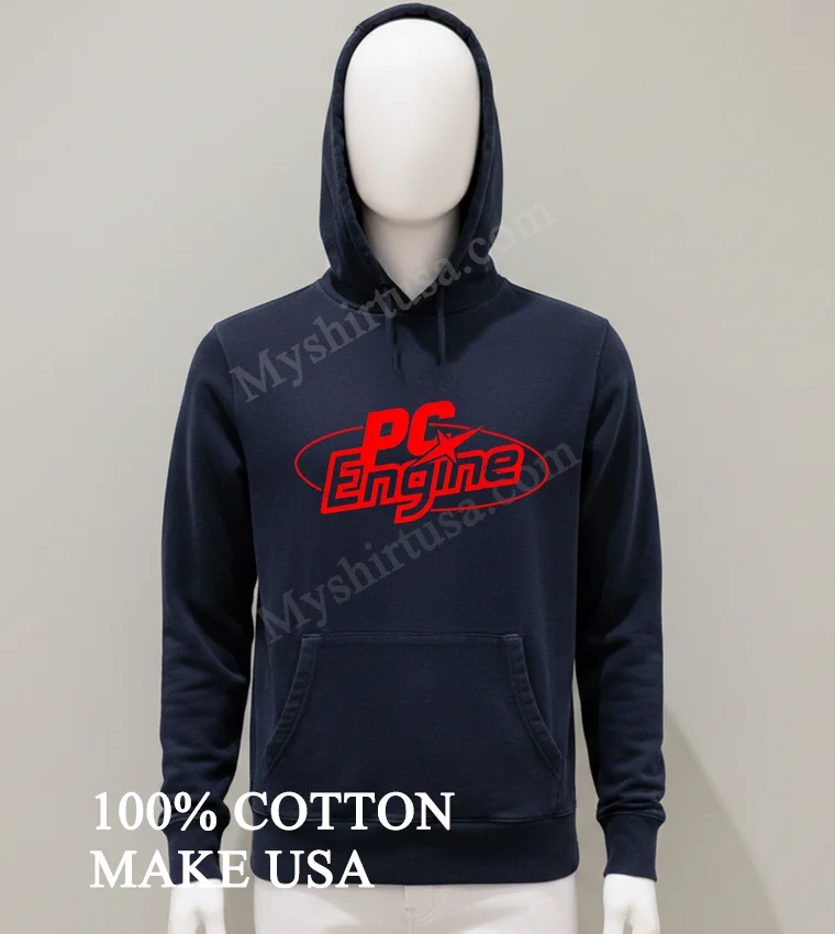 Pc Engine Retro Video Game Console Logo Graphic funny america t-shirts - balck-shirt Pc Engine Retro Video Game Console Logo Graphic Shirt Balck Shirt