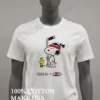 Peanuts Snoopy Woodstock Usa Hockey Team Playing Winter Sports Shirt White T Shirt 2