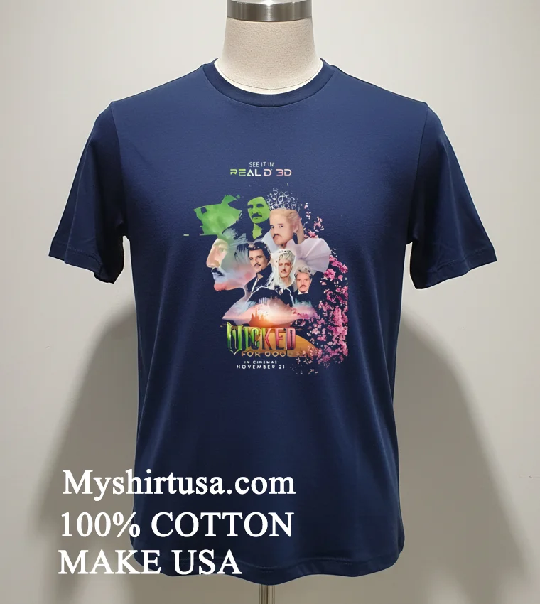 Pedro Pascal Wicked Shirt Wicked For Good T Shirt Navy Shirt