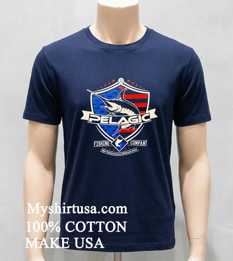 Pelagic Fishing Company High Performance Offshore Gear Marlin Shirt - navy-shirt Pelagic Fishing Company High Performance Offshore Gear Marlin Shirt Navy Shirt