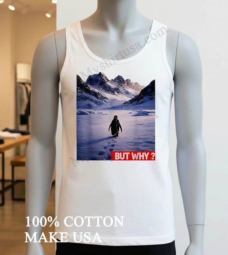 Penguin Meme We Saw Him Heading Straight But Why Shirt - white-t-shirt Penguin Meme We Saw Him Heading Straight But Why Shirt White T Shirt 2