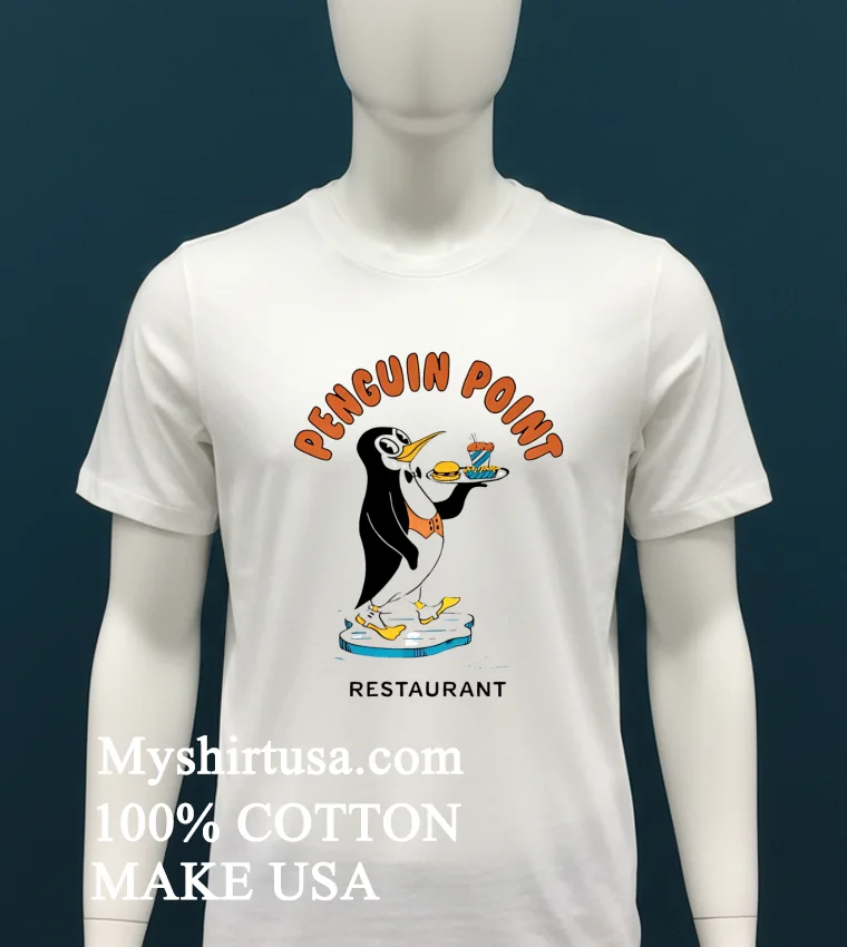 Penguin Point Restaurant Shirt White T Shirt 1
