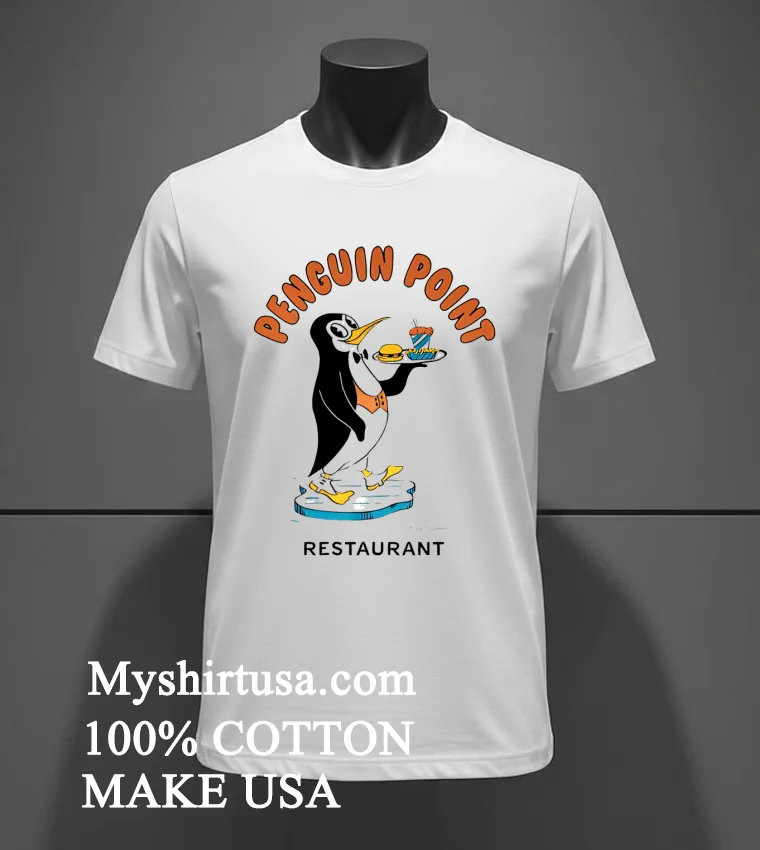 Penguin Point Restaurant Shirt White T Shirt 2