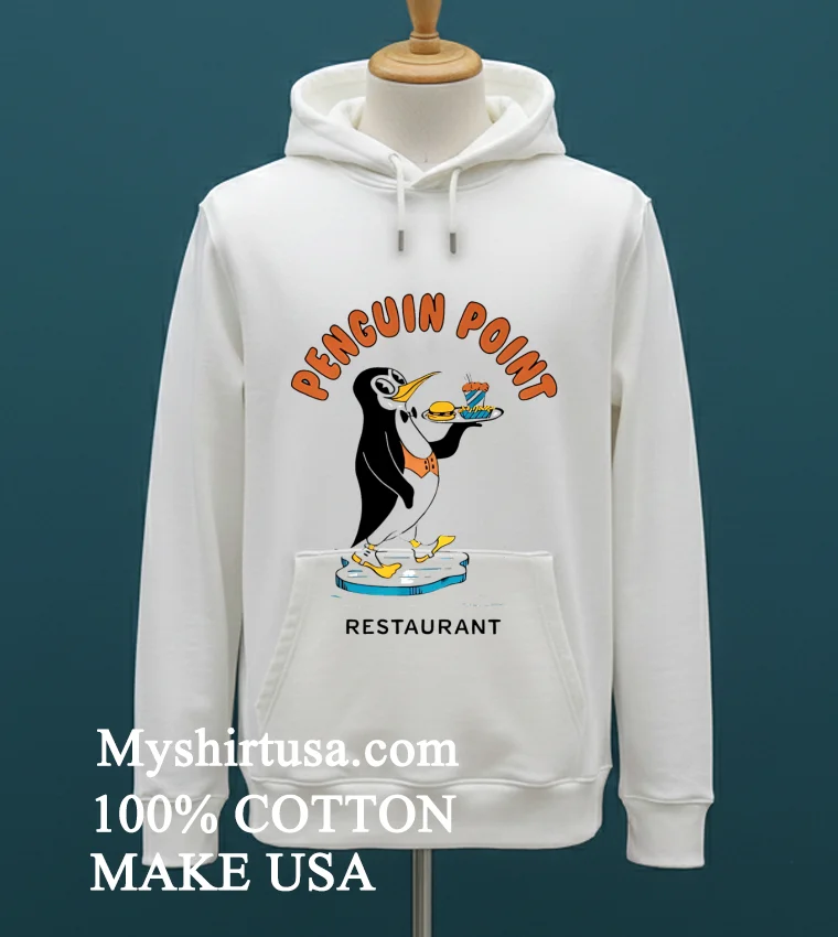 Penguin Point Restaurant Shirt - white-t-shirt Penguin Point Restaurant Shirt White T Shirt