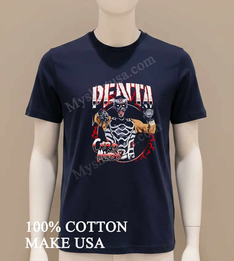 Penta Cero Miedo Lucha Libre Wrestler Mask funny america t-shirts - navy-shirt Penta Cero Miedo Lucha Libre Wrestler Mask Shirt Navy Shirt
