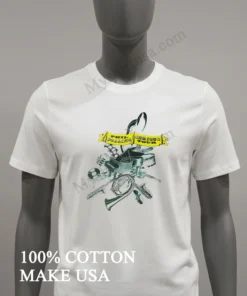 Phil Collins But Seriously Tour Musical Instruments Banner Illustration funny america t-shirts
